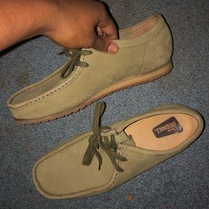 Unisex Wallabee Clark’s Tea Leaf/Olive Green
